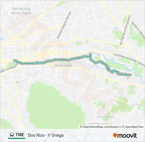 TME Bus Line Map