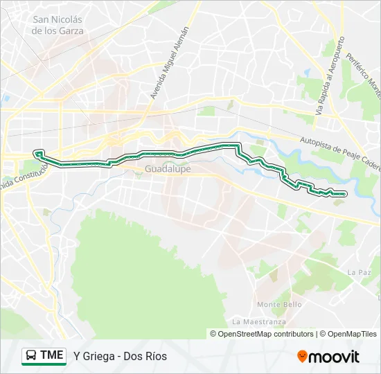 TME Bus Line Map