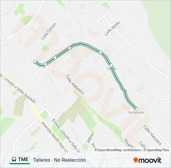 TME Bus Line Map