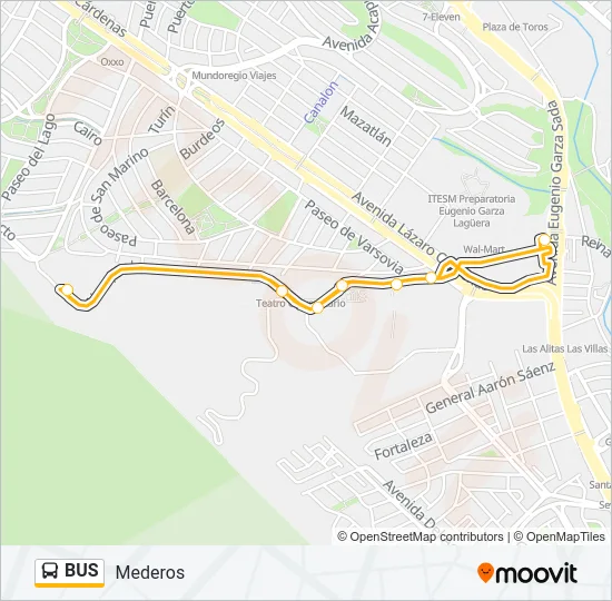BUS Line Map