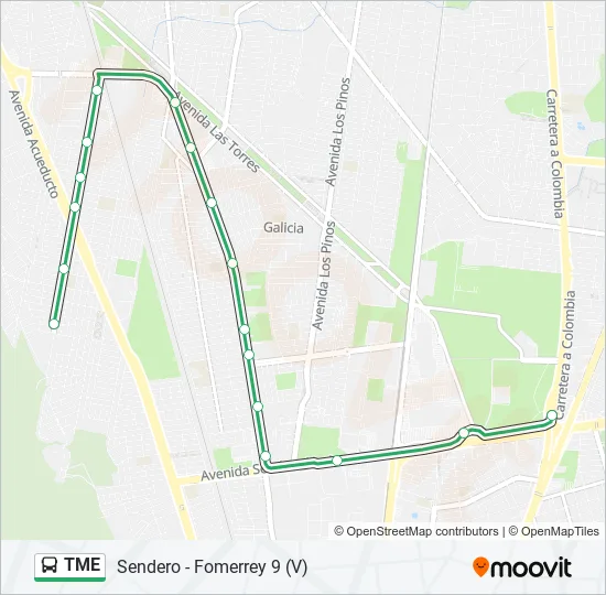 TME Bus Line Map
