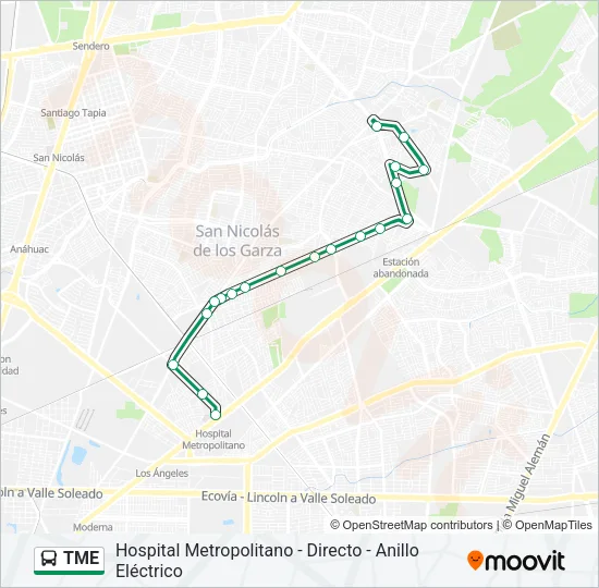 TME Bus Line Map