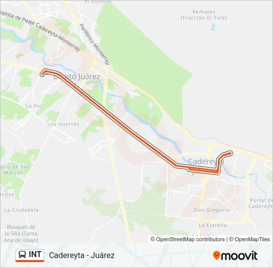 INT Bus Line Map