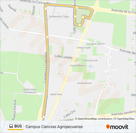 BUS Line Map