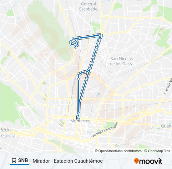 SNB Bus Line Map