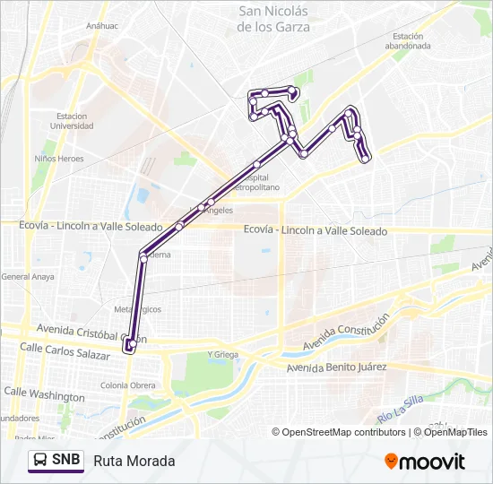SNB Bus Line Map