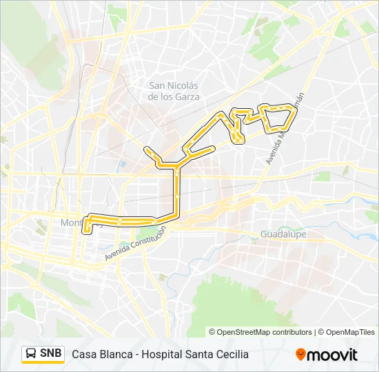 SNB Bus Line Map