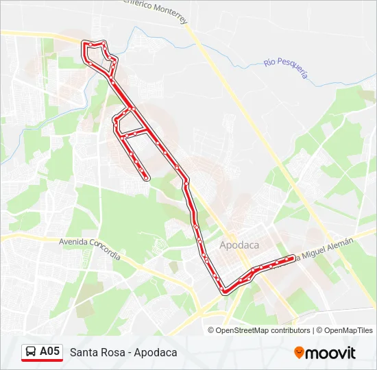 A05 Bus Line Map
