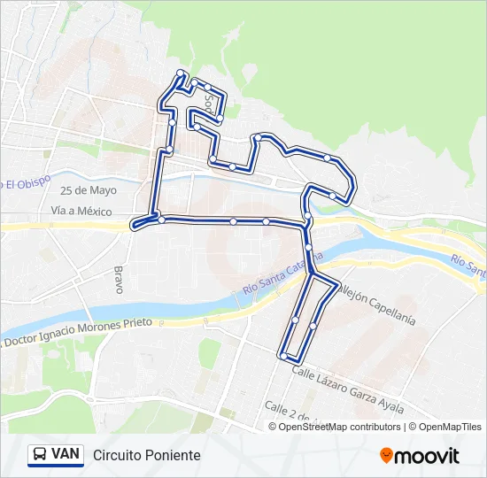 VAN Bus Line Map