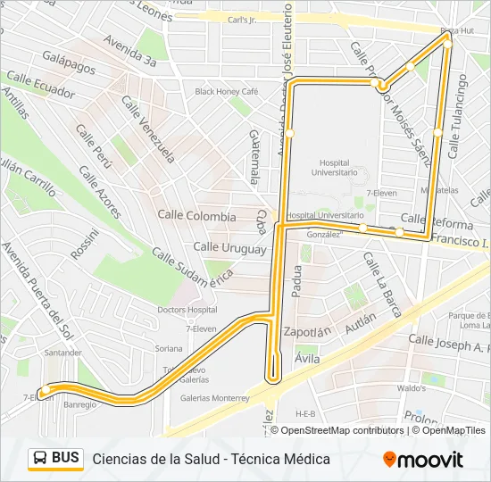 BUS Line Map