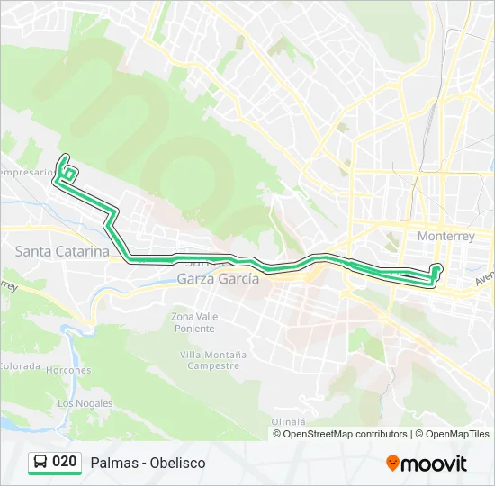 020 Bus Line Map