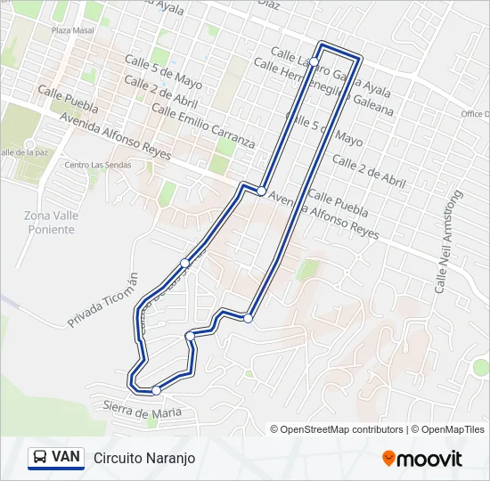 VAN Bus Line Map