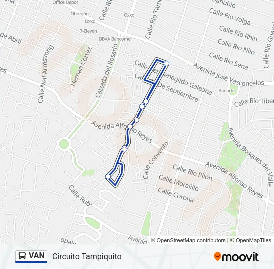 VAN Bus Line Map