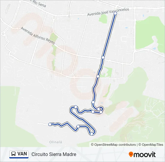 VAN Bus Line Map