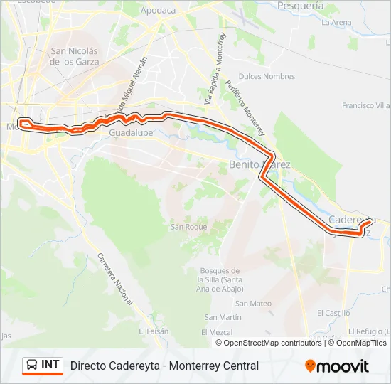 INT Bus Line Map