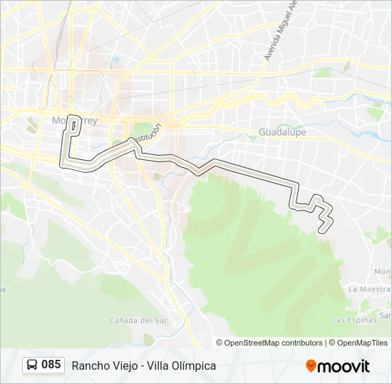 085 Bus Line Map