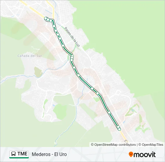 TME Bus Line Map