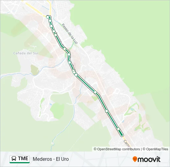 TME Bus Line Map