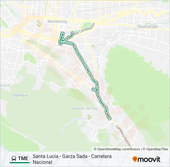 TME Bus Line Map