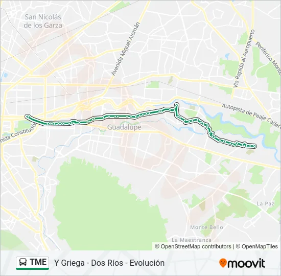 TME Bus Line Map