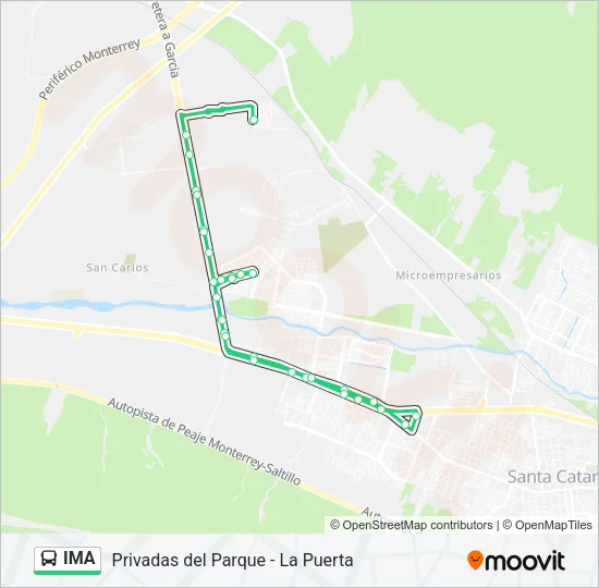 IMA Bus Line Map