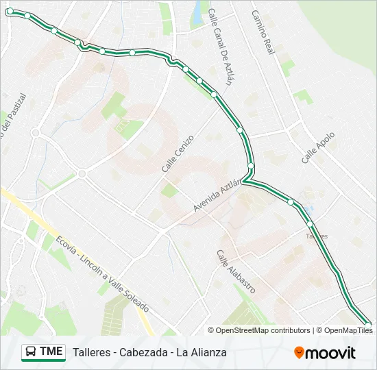 TME Bus Line Map