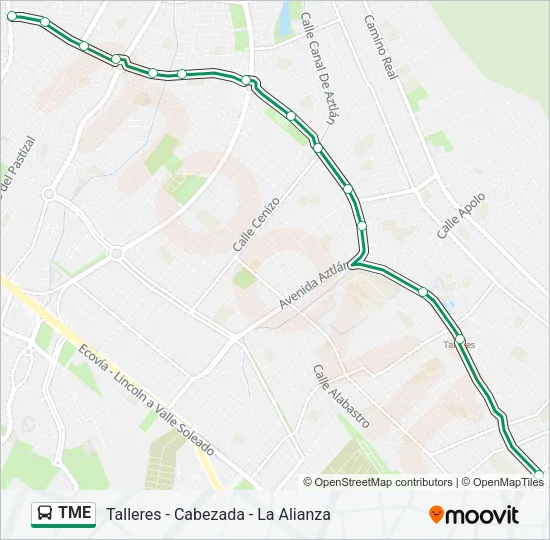 TME Bus Line Map