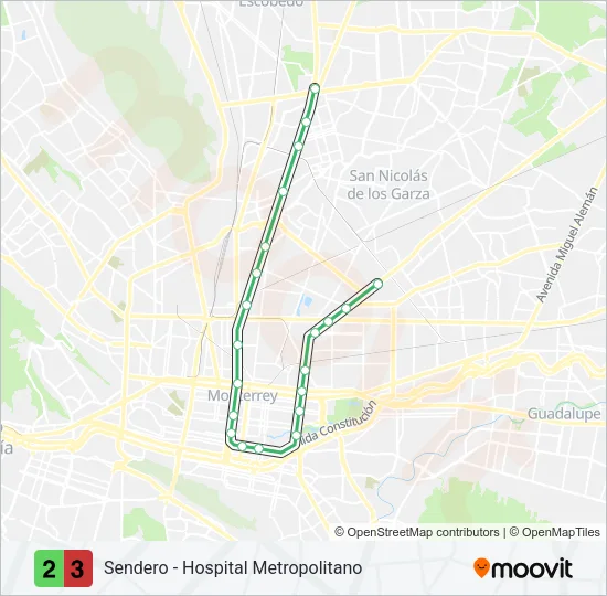 L2/L3 Metrorrey Line Map