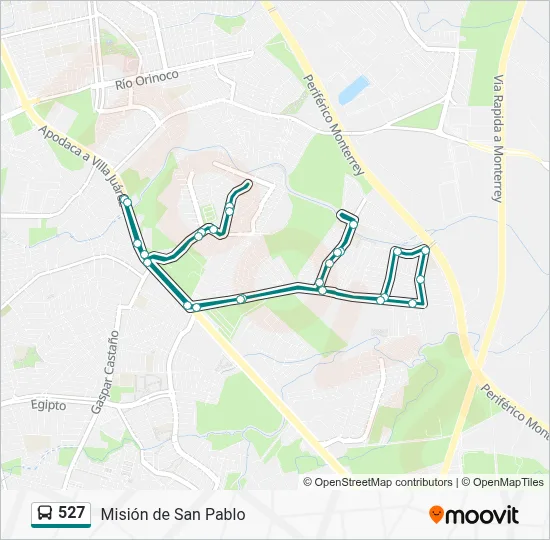 527 Route: Schedules, Stops & Maps - Misión de San Pablo (Updated)