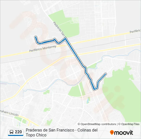 220 Route: Schedules, Stops & Maps - Praderas de San Francisco ...