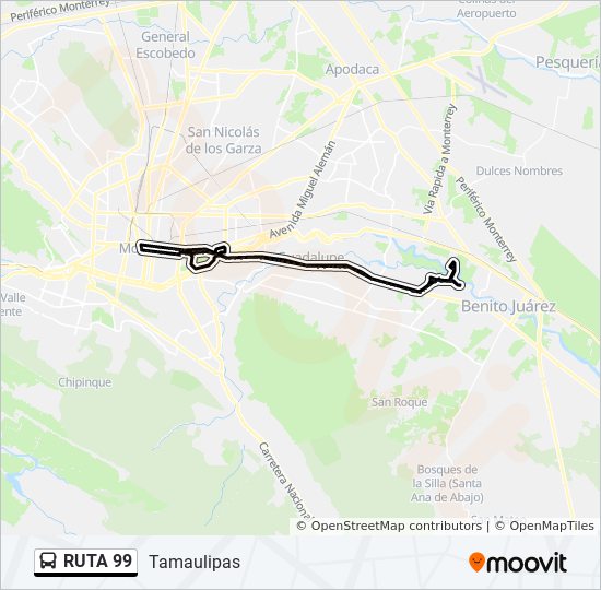 Ruta 99 Route Schedules Stops Maps Tamaulipas