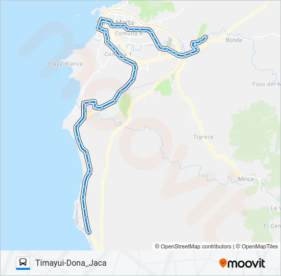 03F-LA30 Bus Line Map