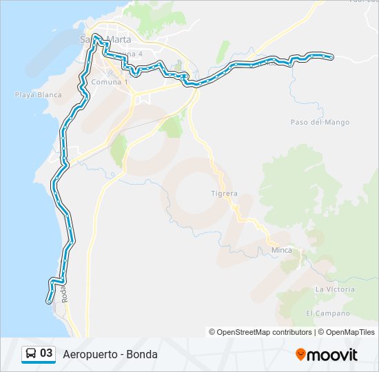 Mapa de 03 de autobús
