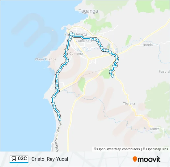 03C Bus Line Map