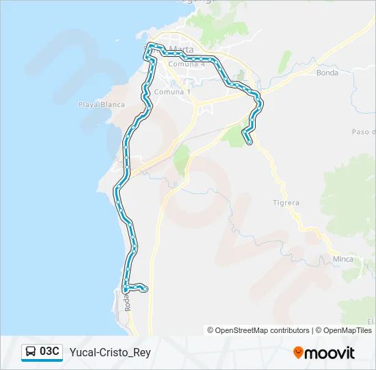 03C Bus Line Map