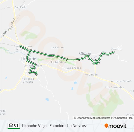 01 bus Line Map