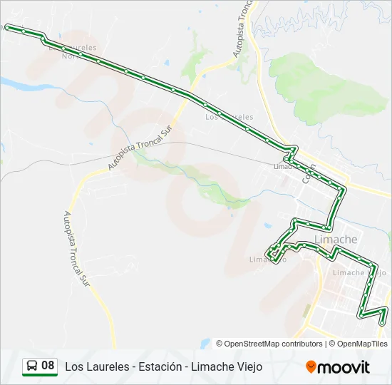 08 Bus Line Map