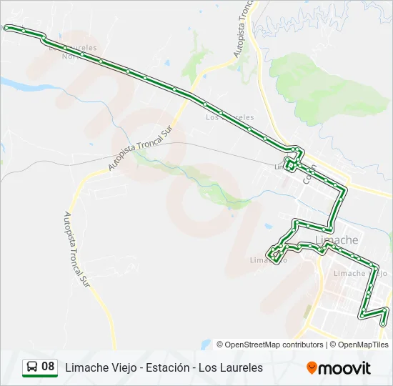 08 Bus Line Map