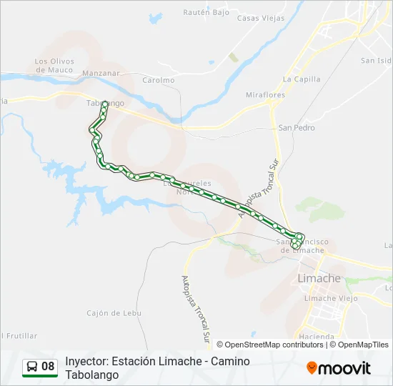 08 Bus Line Map
