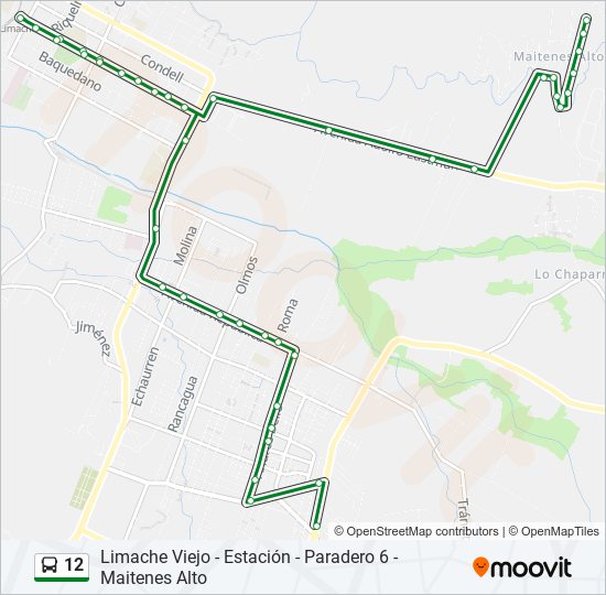 12 bus Line Map