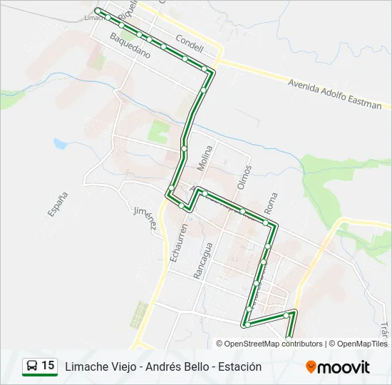 15 Bus Line Map