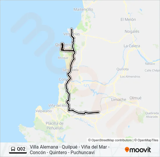Q02 Bus Line Map