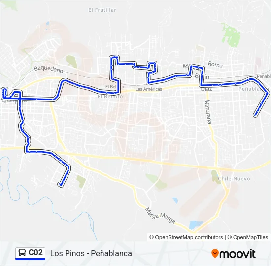 C02 Bus Line Map