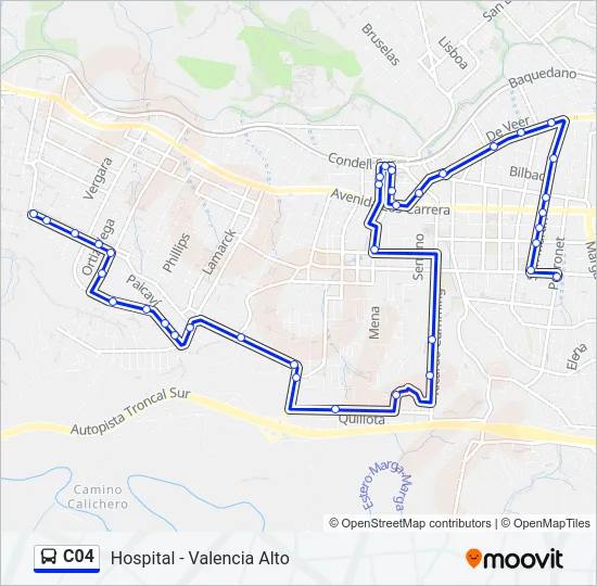 C04 Bus Line Map