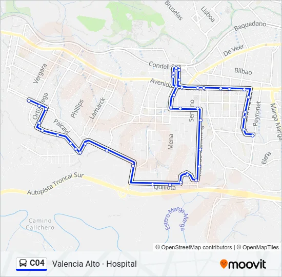 C04 Bus Line Map