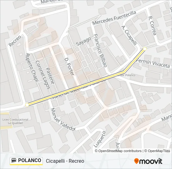 POLANCO Funicular Line Map