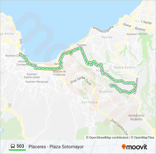 503 Bus Line Map