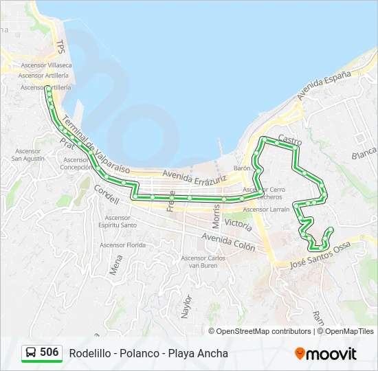 506 Bus Line Map