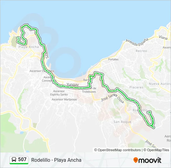 507 Bus Line Map