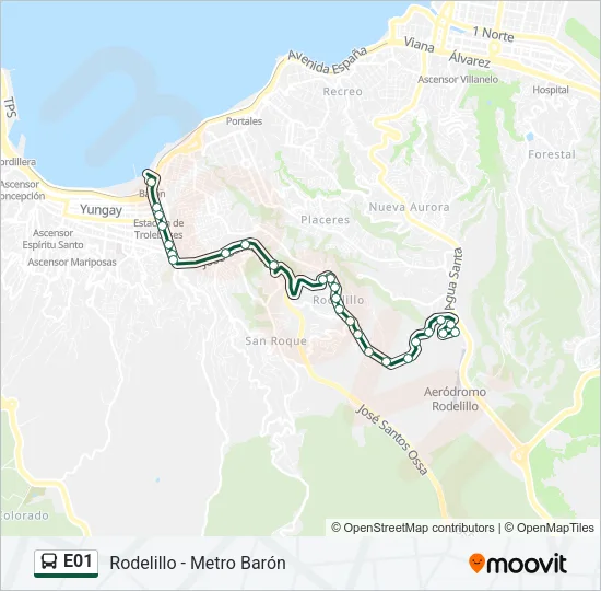E01 Bus Line Map